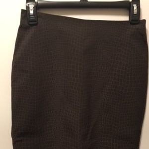 Maria Bianca Nero Snakeskin Stretch Skirt NWT